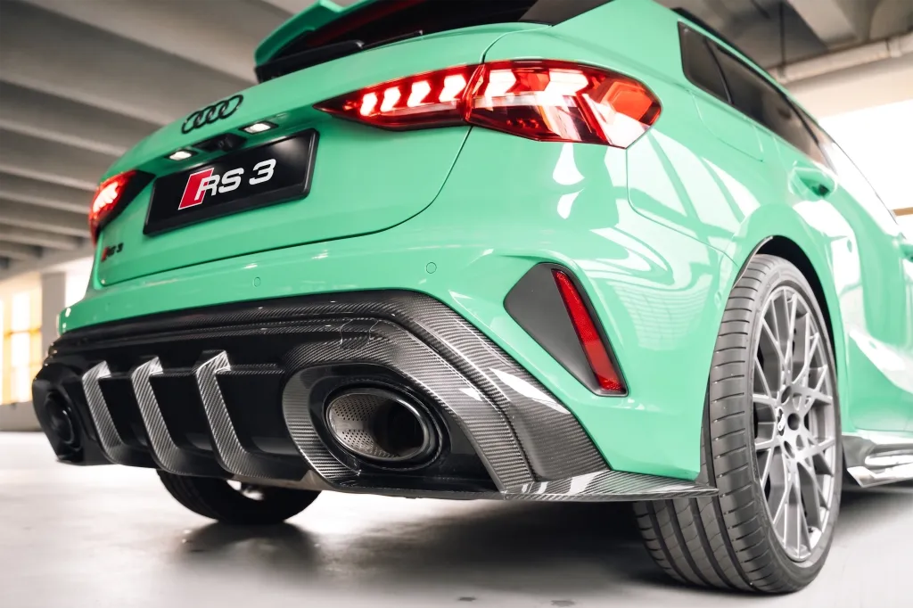 AUDI RS3 8Y.5 FACELIFT 2025+ SPORTBACK / SEDAN CARBON FIBER DIFFUSER – RD1 PRO *EXCLUSIVE DESIGN* — image 23 of 25