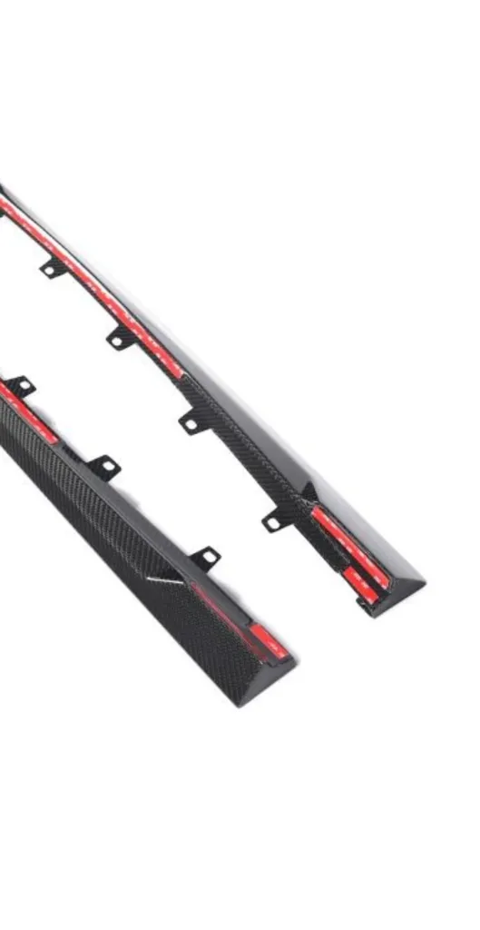 AUDI RS3 8Y 8Y.5 FACELIFT 2025+ CARBON FIBER SIDE SKIRT EXTENSIONS – E1 PRO *EXCLUSIVE DESIGN* — image 6 of 13