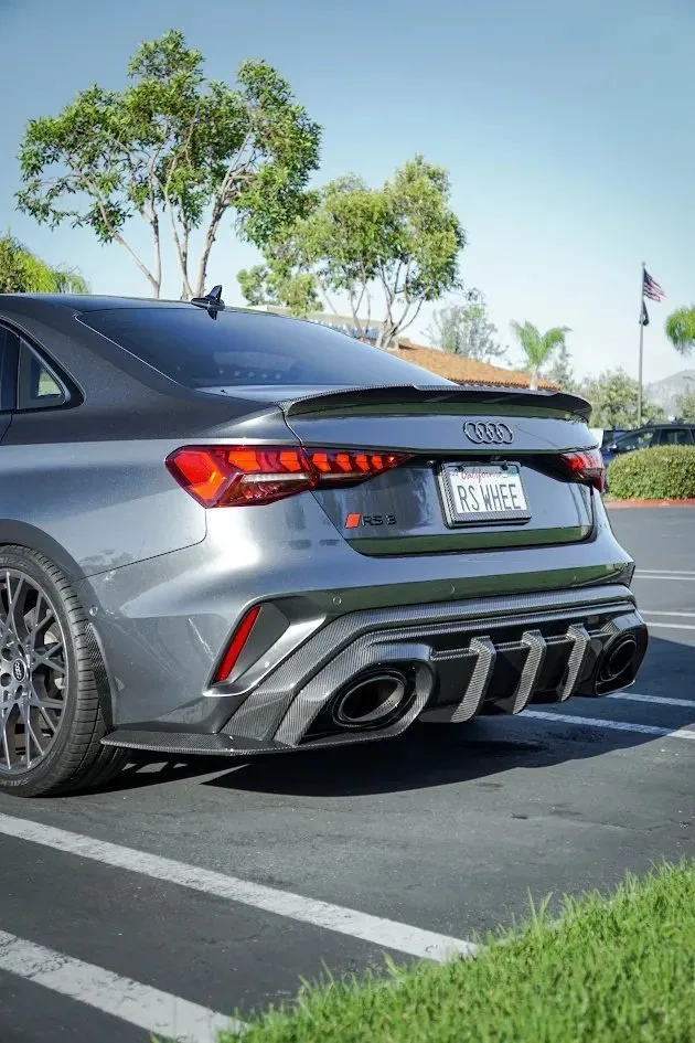 AUDI RS3 8Y.5 FACELIFT 2025+ SPORTBACK / SEDAN CARBON FIBER DIFFUSER – RD1 PRO *EXCLUSIVE DESIGN* – another view