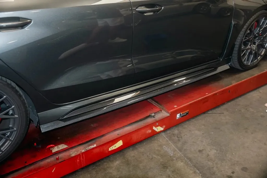 AUDI RS3 8Y 8Y.5 FACELIFT 2025+ CARBON FIBER SIDE SKIRT EXTENSIONS – E1 PRO *EXCLUSIVE DESIGN* — image 11 of 13