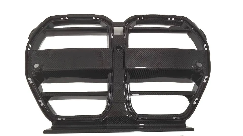 BMW G80 G82 M3 M4 1 piece GT style grille in prepreg dry carbon fiber — image 1 of 4
