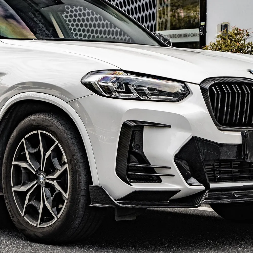 SOOQOO V1 BMW X3 G01 LCI Front Lip In Prepreg Carbon Fiber — image 6 of 10