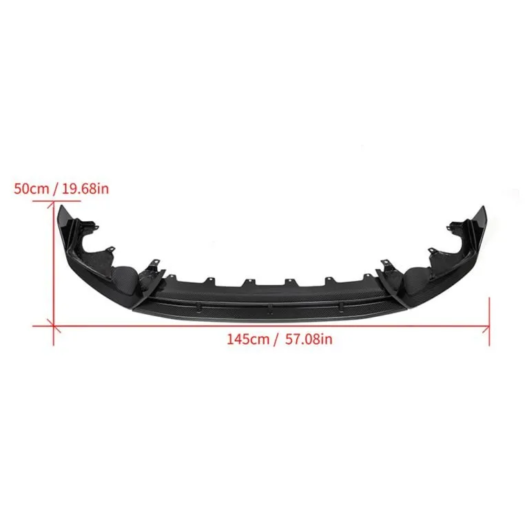 SOOQOO V1 BMW X3 G01 LCI Front Lip In Prepreg Carbon Fiber – another view