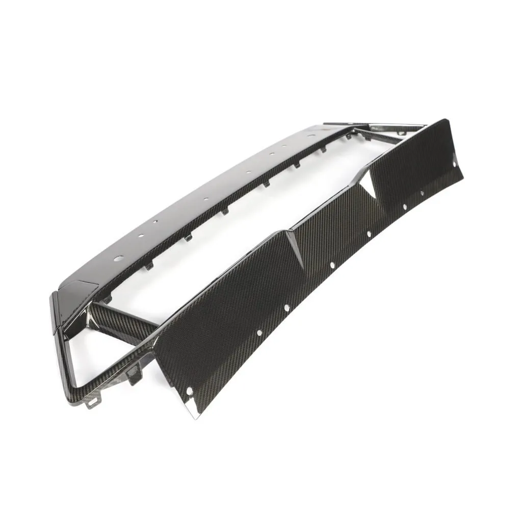 BMW F95 X5M LCI CARBON FIBER FRONT BUMPER LOWER GRILL TRIM IN DRY CARBON FIBER — image 10 of 21