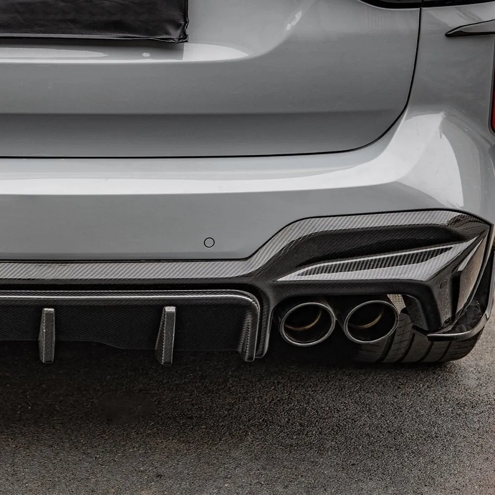 SOOQOO BMW X3M F97 LCI 3 piece Rear Diffuser in Prepreg Carbon Fiber — image 3 of 6