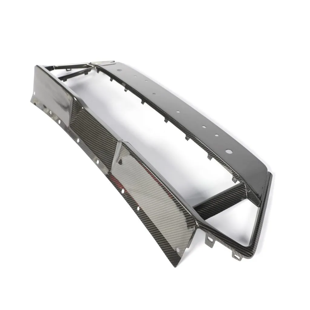 BMW F95 X5M LCI CARBON FIBER FRONT BUMPER LOWER GRILL TRIM IN DRY CARBON FIBER — image 9 of 21