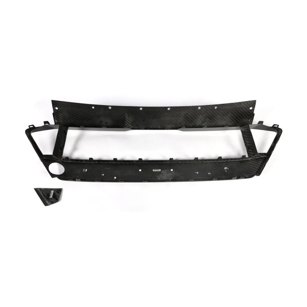BMW F95 X5M LCI CARBON FIBER FRONT BUMPER LOWER GRILL TRIM IN DRY CARBON FIBER — image 6 of 21