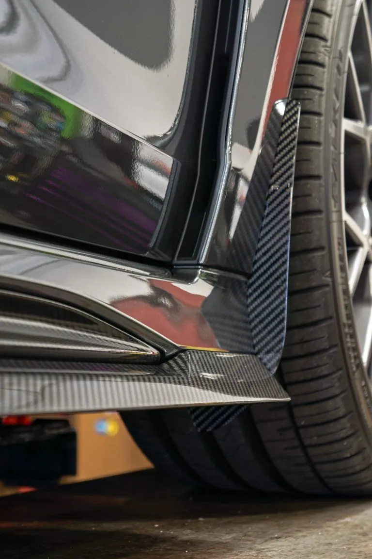 AUDI RS3 8Y 8Y.5 FACELIFT 2025+ CARBON FIBER SIDE SKIRT EXTENSIONS – E1 PRO *EXCLUSIVE DESIGN* – another view