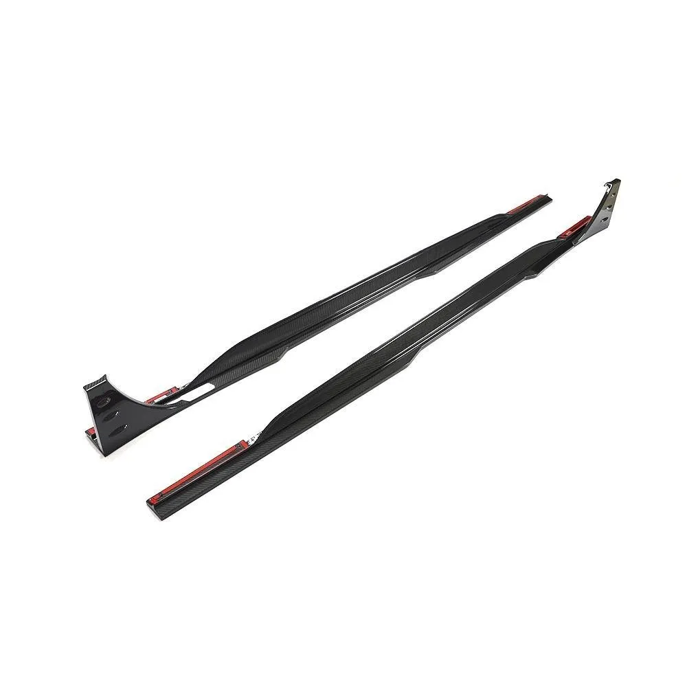 AUDI RS6 C8 AVANT CARBON FIBER SIDE SKIRT EXTENSIONS — image 1 of 3