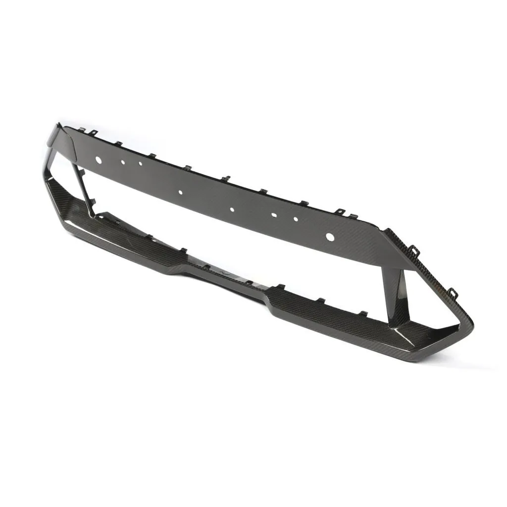 BMW F95 X5M LCI CARBON FIBER FRONT BUMPER LOWER GRILL TRIM IN DRY CARBON FIBER — image 19 of 21