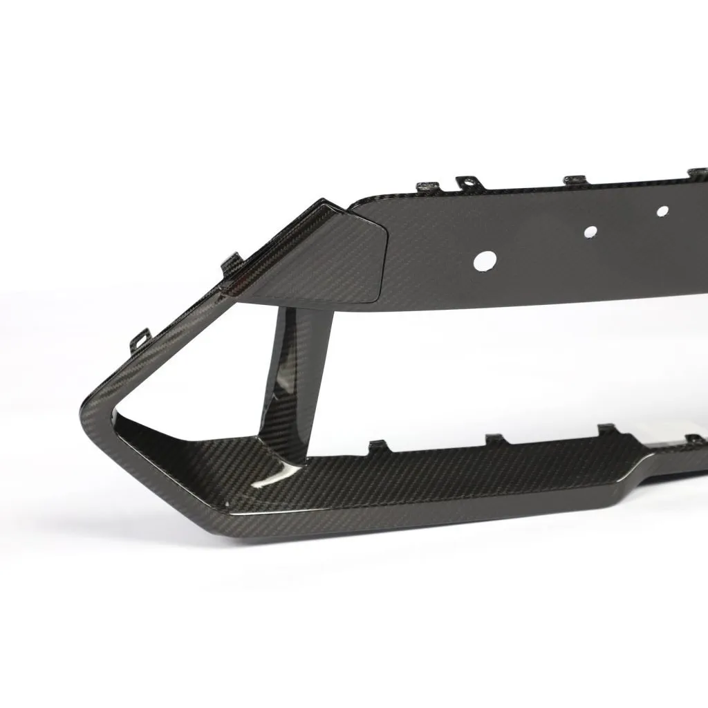 BMW F95 X5M LCI CARBON FIBER FRONT BUMPER LOWER GRILL TRIM IN DRY CARBON FIBER — image 17 of 21