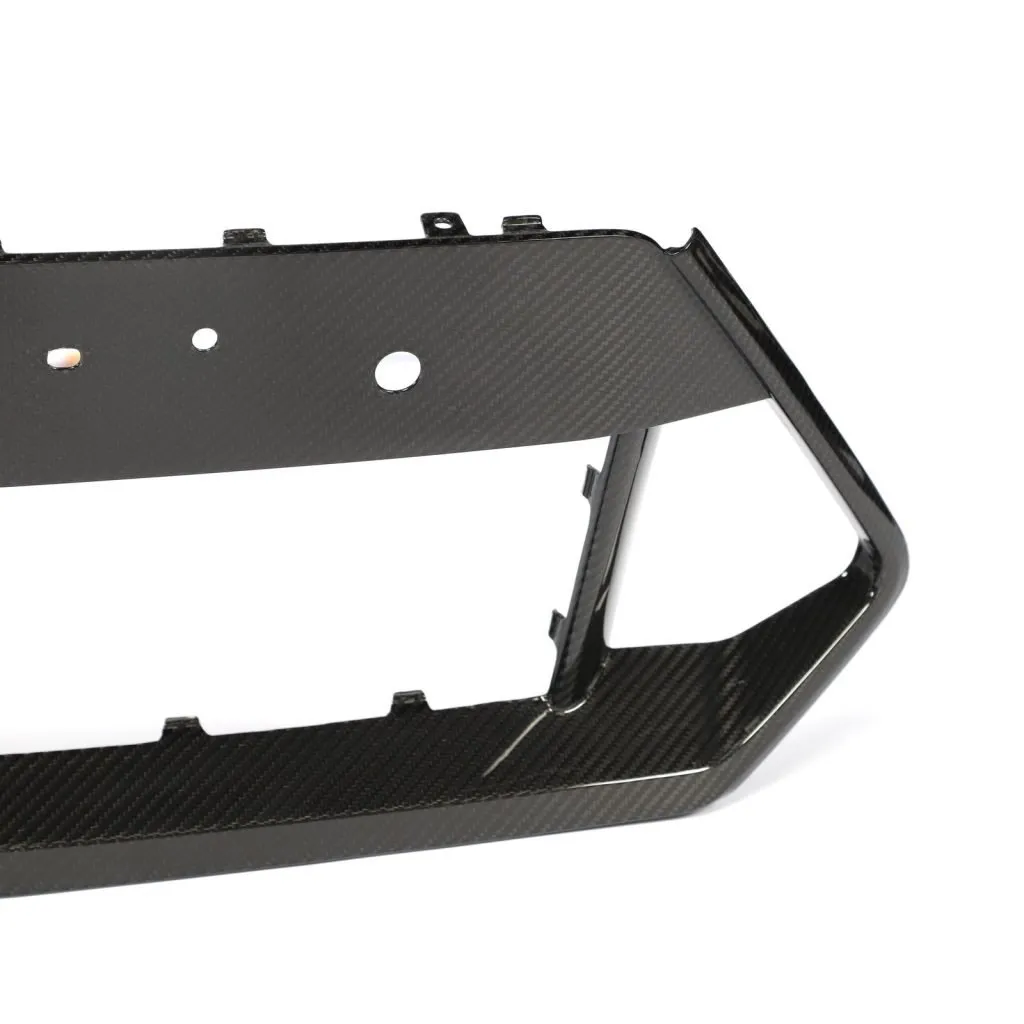 BMW F95 X5M LCI CARBON FIBER FRONT BUMPER LOWER GRILL TRIM IN DRY CARBON FIBER — image 15 of 21