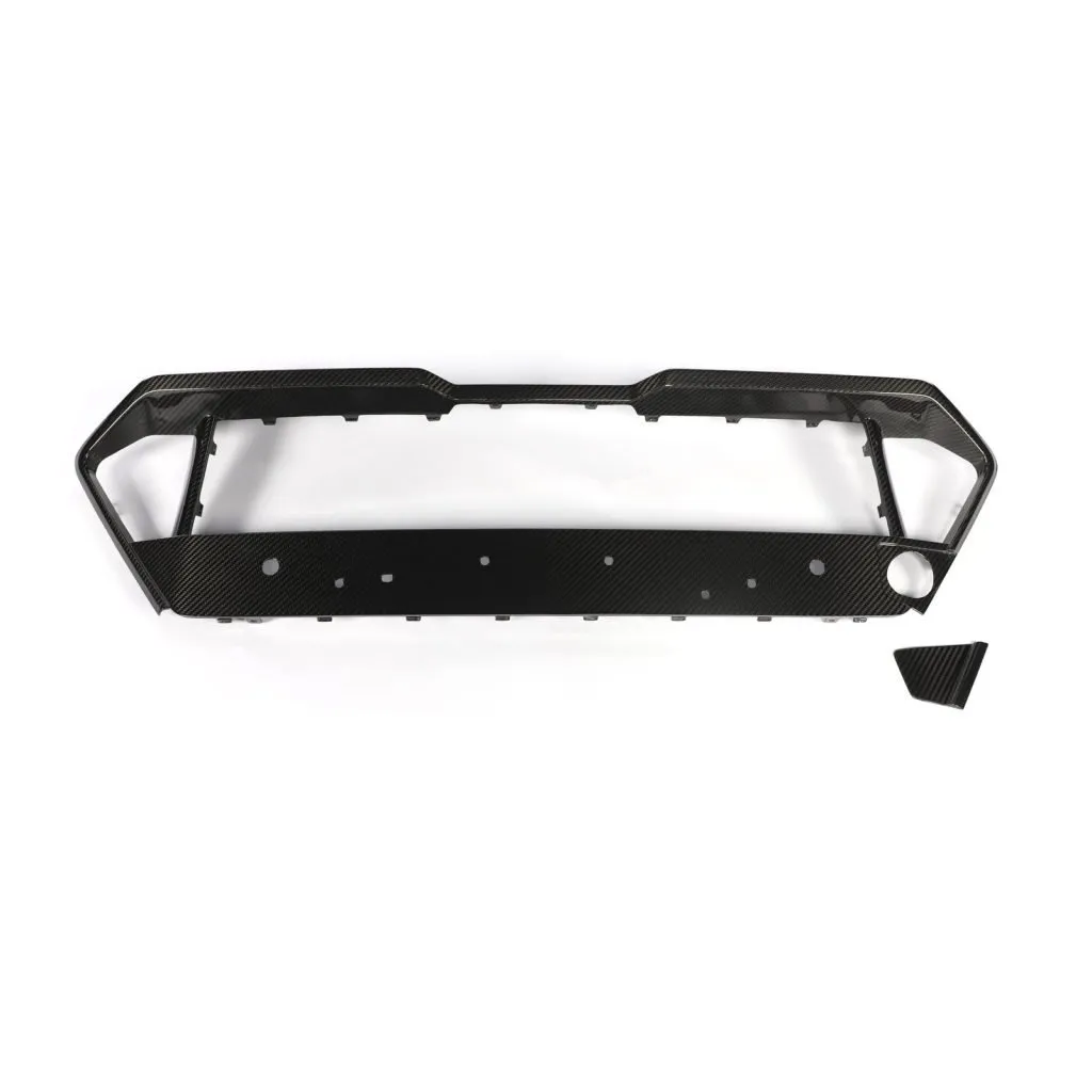 BMW F95 X5M LCI CARBON FIBER FRONT BUMPER LOWER GRILL TRIM IN DRY CARBON FIBER — image 14 of 21
