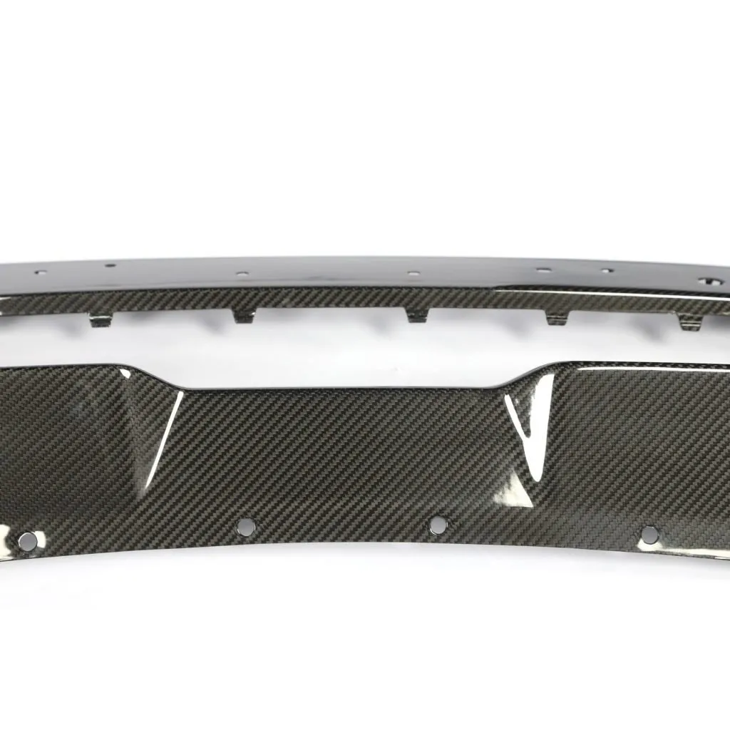 BMW F95 X5M LCI CARBON FIBER FRONT BUMPER LOWER GRILL TRIM IN DRY CARBON FIBER — image 7 of 21