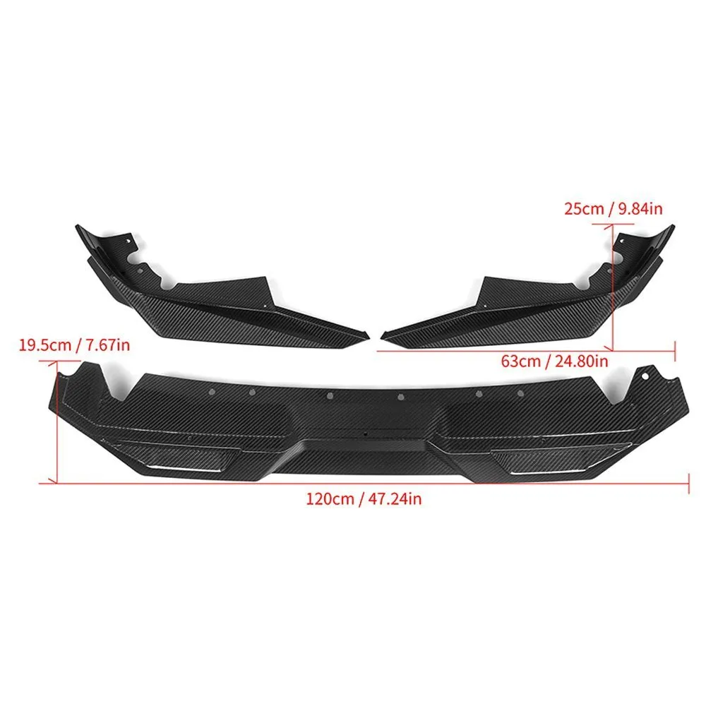 BMW X5M F95 LCI Sooqoo Dry Carbon Fiber Front Lip — image 4 of 14