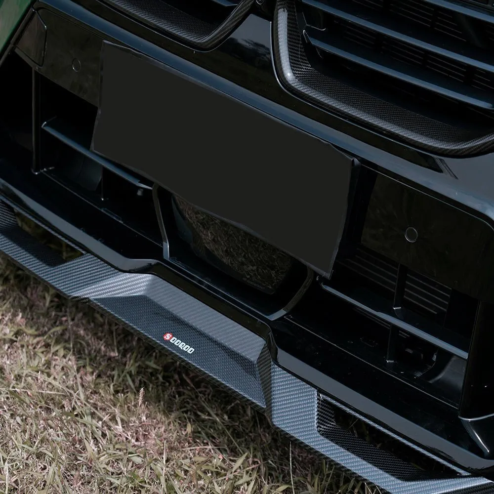 BMW X5M F95 LCI Sooqoo Dry Carbon Fiber Front Lip — image 2 of 14