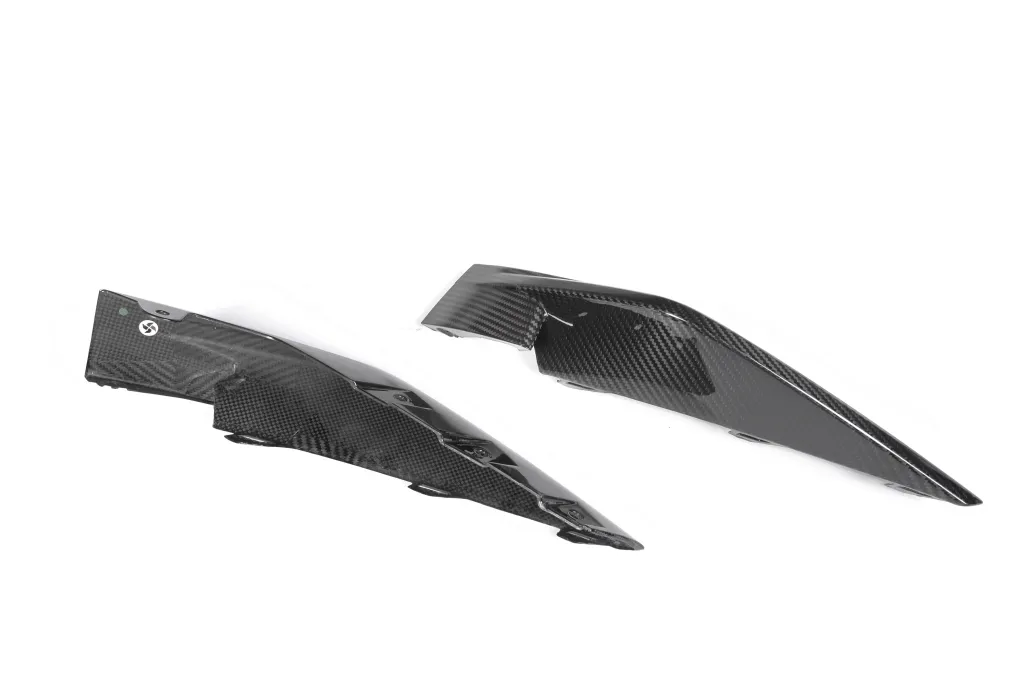 BMW G80 M3 / G82 M4 OEM Style Pre-Preg Dry Carbon Fiber Front Splitter corner replacement — image 10 of 28