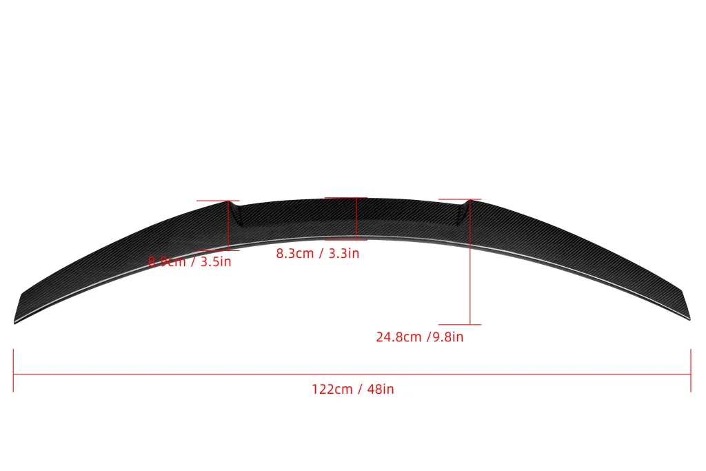 G80 M4 style dry carbon spoiler — image 14 of 16