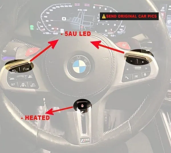 BMW G80/G81/G82/G83/G87 G20 G22 G42 Carbon Fiber Steering Wheel Trim — image 5 of 8