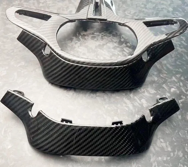 BMW Series 1/2/3/4/5/6/7/8 X Carbon Fiber Steering Wheel Panel Cover /Top cover behind stearing wheel (M1M2) — image 3 of 5