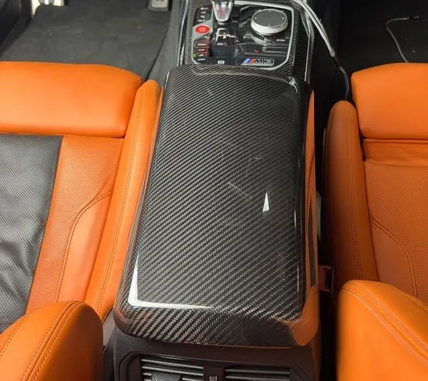 BMW Carbon Fiber Armrest Box Cover LHD G42G87/G20G21G28G80G81/G22G23G26G82G28 — image 3 of 5