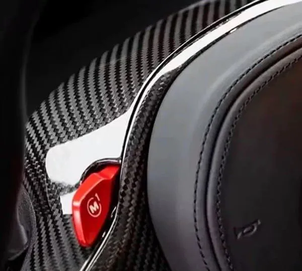 BMW Series 1/2/3/4/5/6/7/8 X Carbon Fiber Steering Wheel Panel Cover /Top cover behind stearing wheel (M1M2) — image 5 of 5