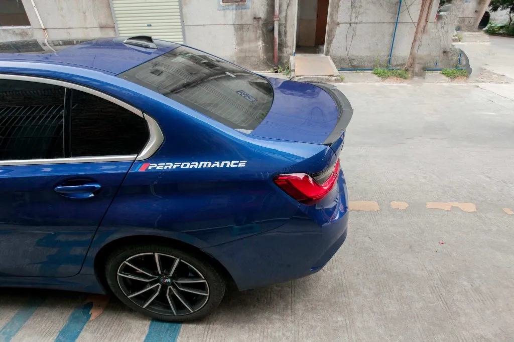 G80 M4 style dry carbon spoiler — image 5 of 16