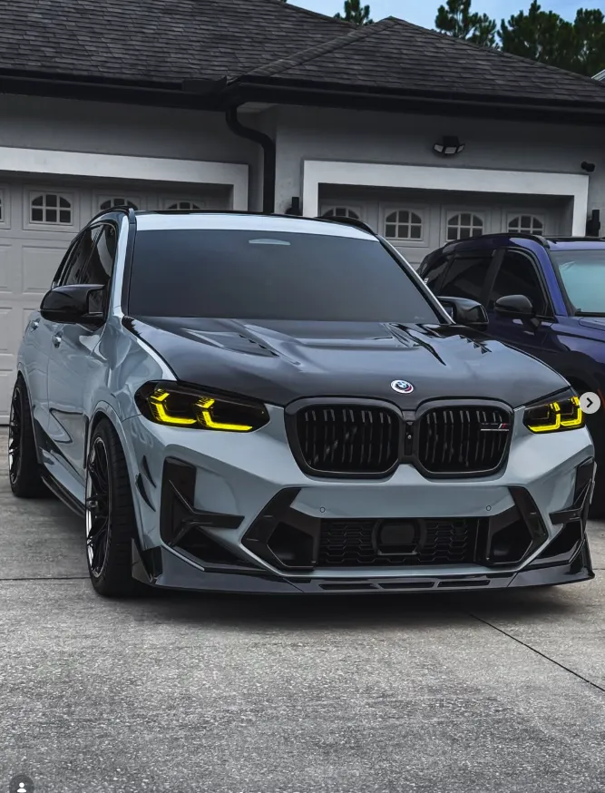 V2 BMW X3M F97 X4M F98 Side Skirt In Prepreg Carbon Fiber — image 6 of 9