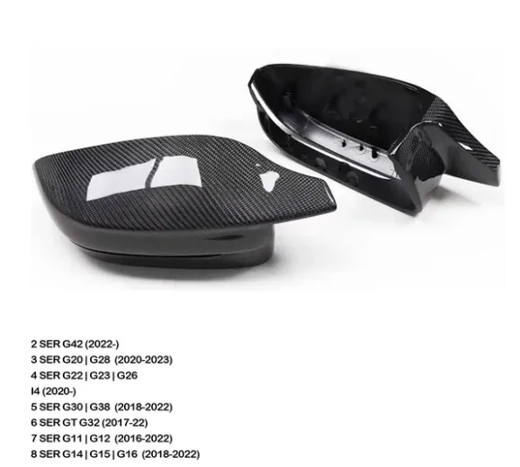 BMW G20 G22 Carbon Fiber Mirror Caps — image 4 of 5