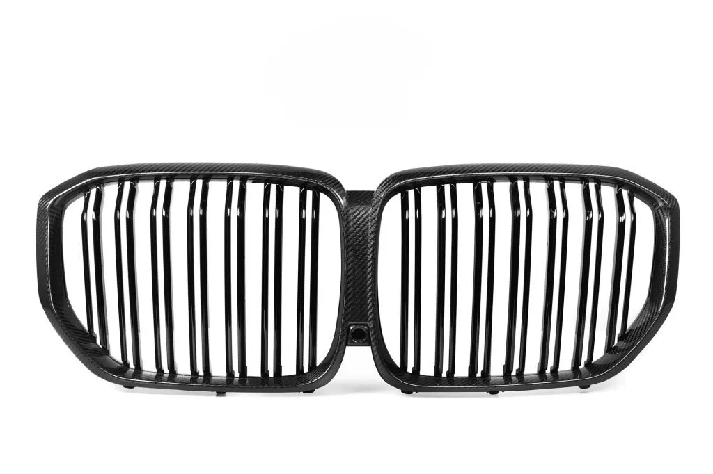 BMW X5 G05 LCI Dual Slat Prepreg Carbon Fiber Front Grill — image 1 of 8