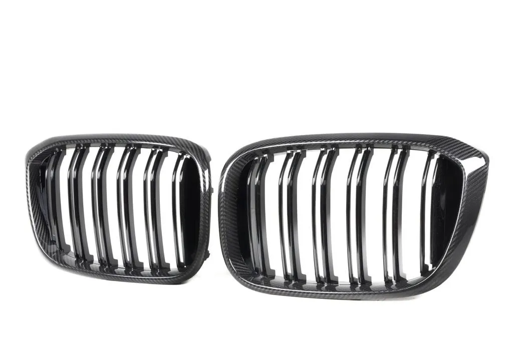 F97 F98 PRE-LCI Dual Slat Dry carbon Fiber Grill — image 6 of 7