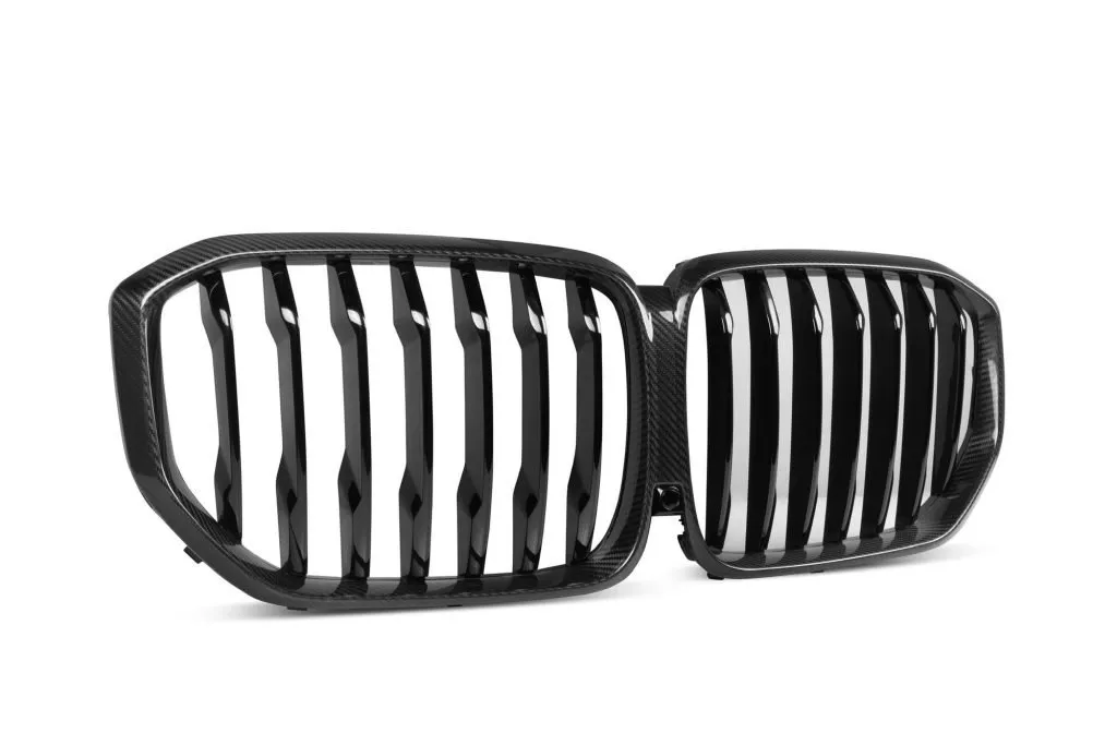 BMW X5 G05 LCI Single Slat Prepreg Carbon Fiber Front Grill — image 2 of 9