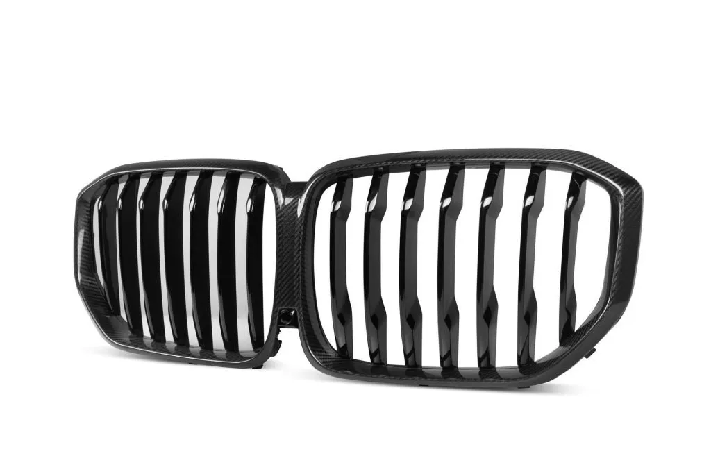 BMW X5 G05 LCI Single Slat Prepreg Carbon Fiber Front Grill — image 3 of 9