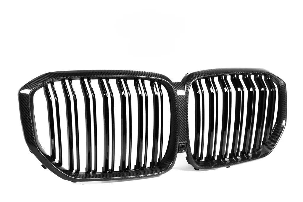 BMW X5 G05 LCI Dual Slat Prepreg Carbon Fiber Front Grill — image 3 of 8