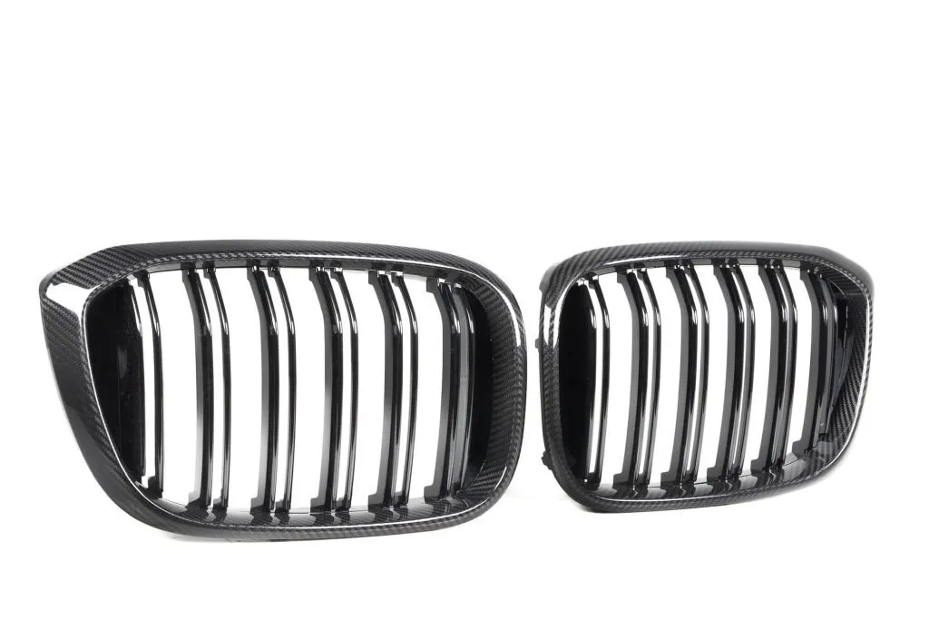 F97 F98 PRE-LCI Dual Slat Dry carbon Fiber Grill — image 7 of 7