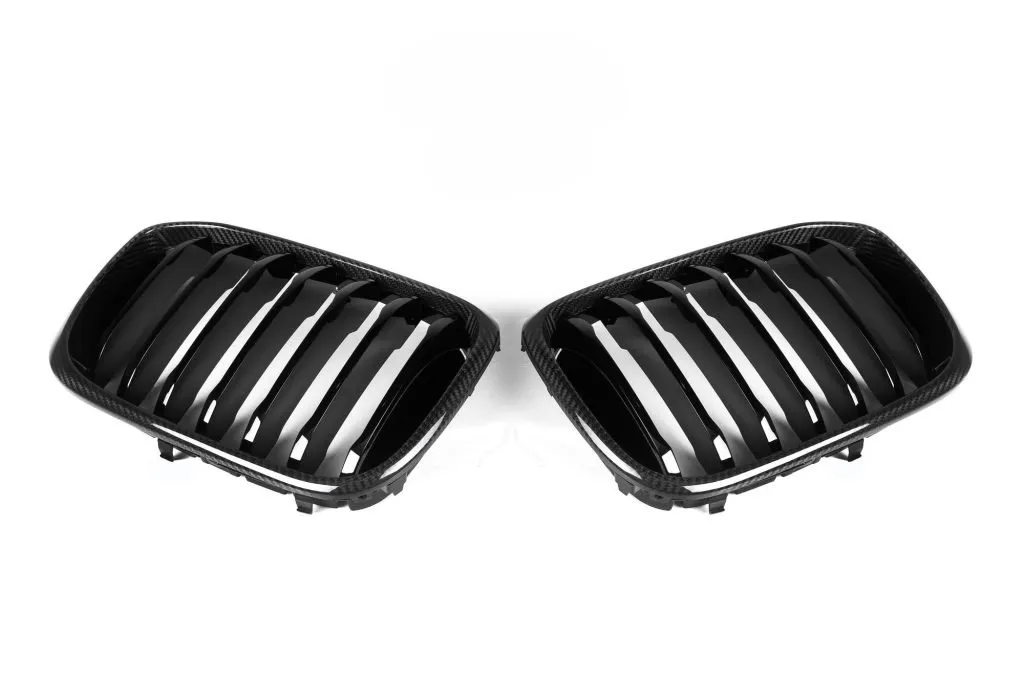 F97/F98 X3M X4M Pre-LCI Single Slat Dry Carbon Grills — image 3 of 6