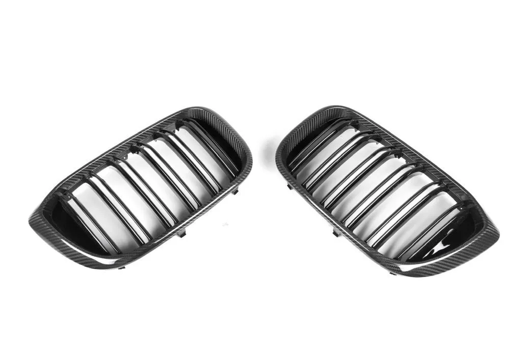 F97 F98 PRE-LCI Dual Slat Dry carbon Fiber Grill — image 4 of 7