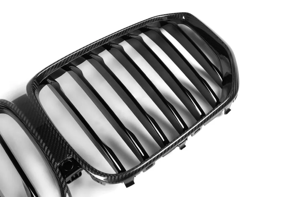 BMW X5 G05 LCI Single Slat Prepreg Carbon Fiber Front Grill — image 4 of 9