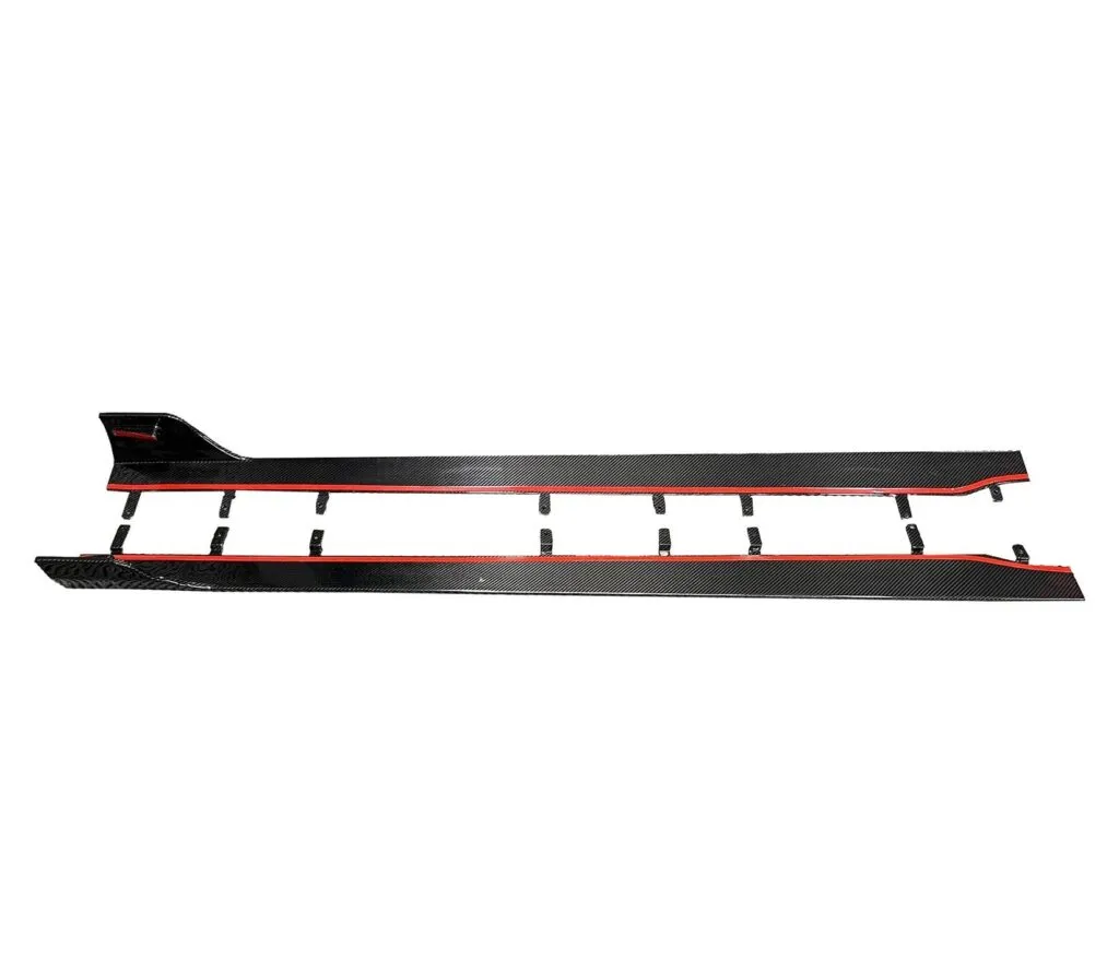 BMW G87 AT Style Dry Carbon Fiber Side Skirts — image 6 of 6