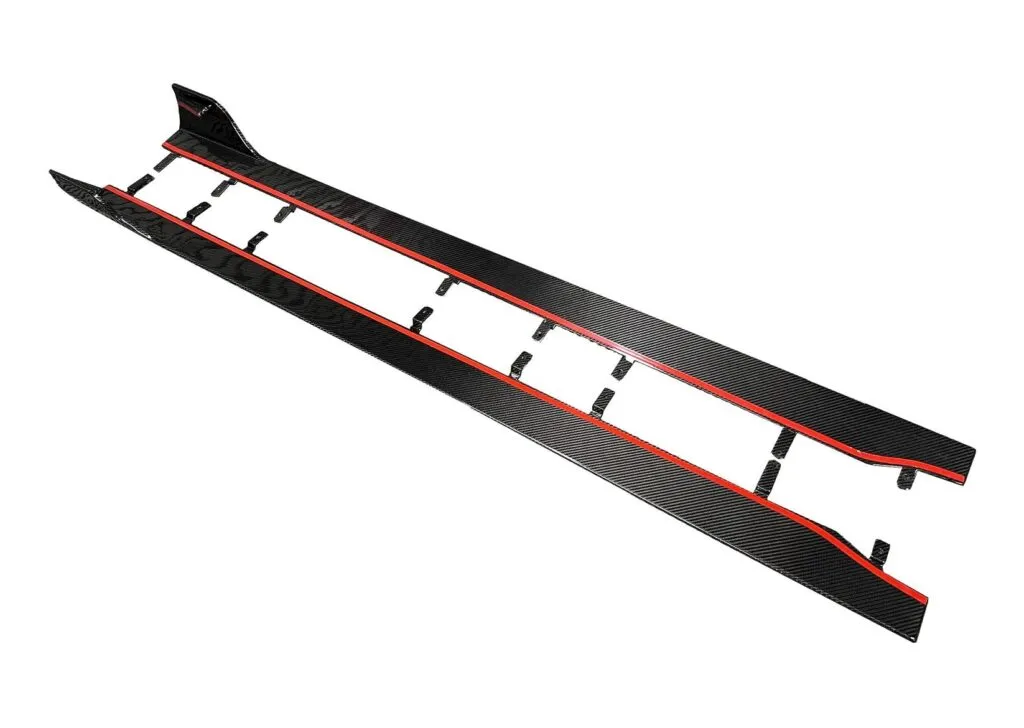 BMW G87 AT Style Dry Carbon Fiber Side Skirts — image 5 of 6