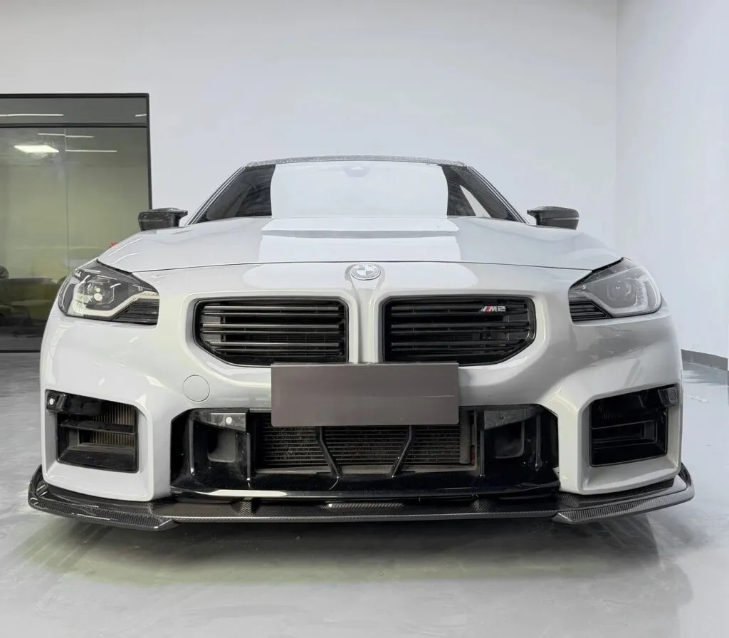 G87 M2 3D Style Dry Carbon Fiber Front Lip — image 1 of 5