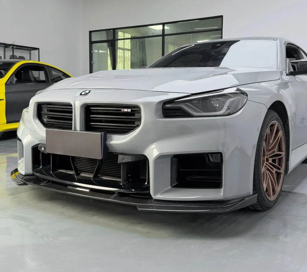 G87 M2 3D Style Dry Carbon Fiber Front Lip — image 4 of 5