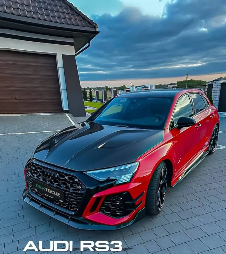 Audi RS3 8Y 8Y.5 PRE FACELIFT AND FACELIFT PREPREG DRY CARBON FIBER HOOD — image 4 of 4