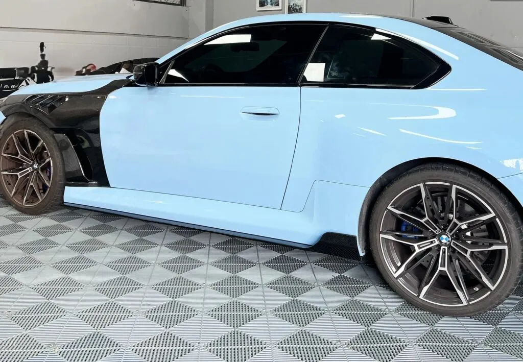 BMW G87 AT Style Dry Carbon Fiber Side Skirts — image 1 of 6