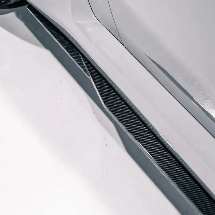 BMW G87 Dry Carbon Fiber Side Skirt Extensions — image 8 of 8