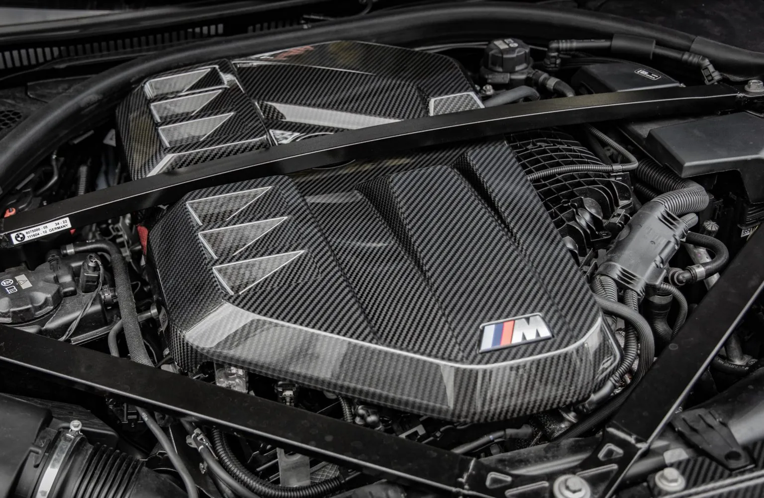 S58 Engine Bay Carbon for the G80 M3, G82 M4 and G87 M2: Strut Brace, Cooling Shroud and Engine Cover