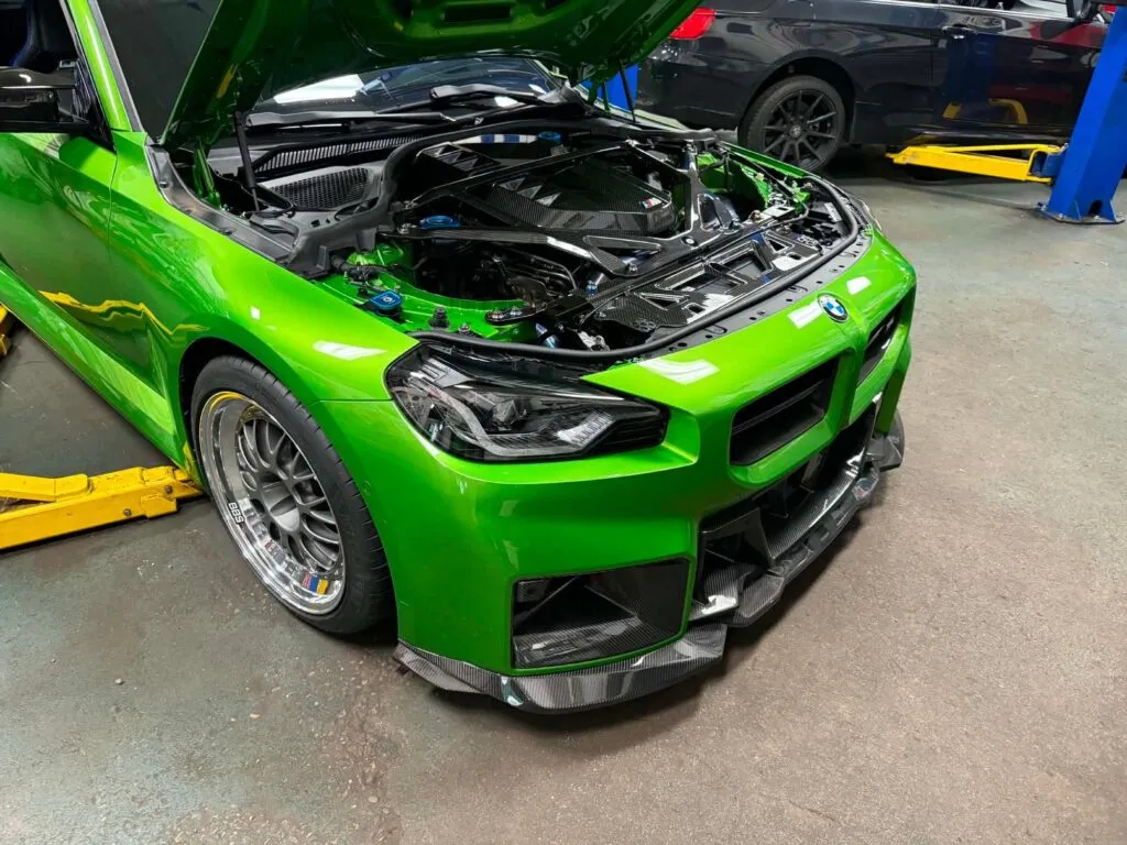 BMW G87 SQ-B Style Dry Carbon Fiber Front Lip — image 4 of 21