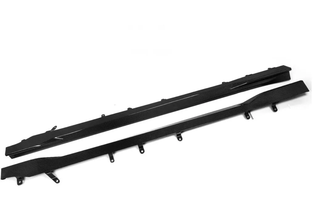 BMW G87 SQ Style Dry Carbon Fiber Side Skirts — image 4 of 5
