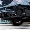 Mercedes C63 205 pre dry carbon fiber rear diffuser with rear splitter — thumbnail 2