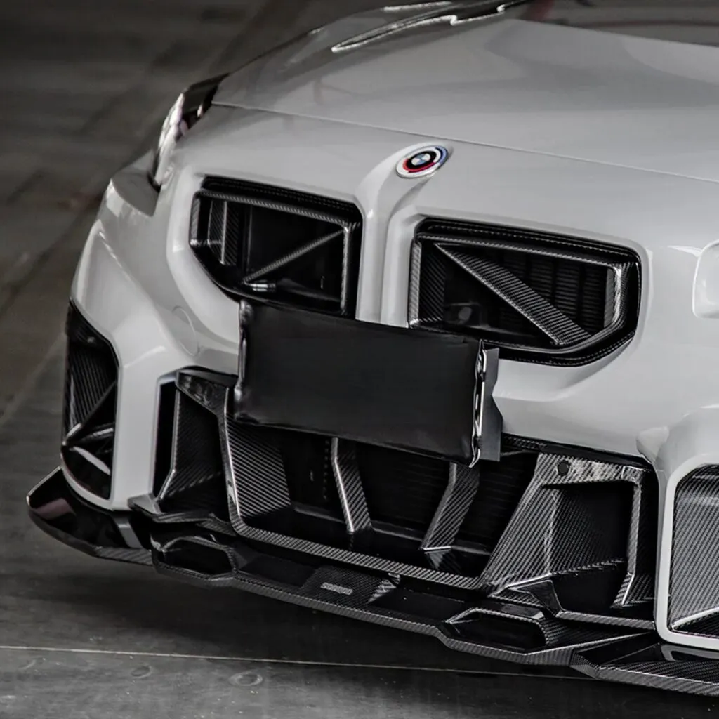 G87 M2 SQ-A Style Dry Carbon Fiber Front Lip — image 3 of 8